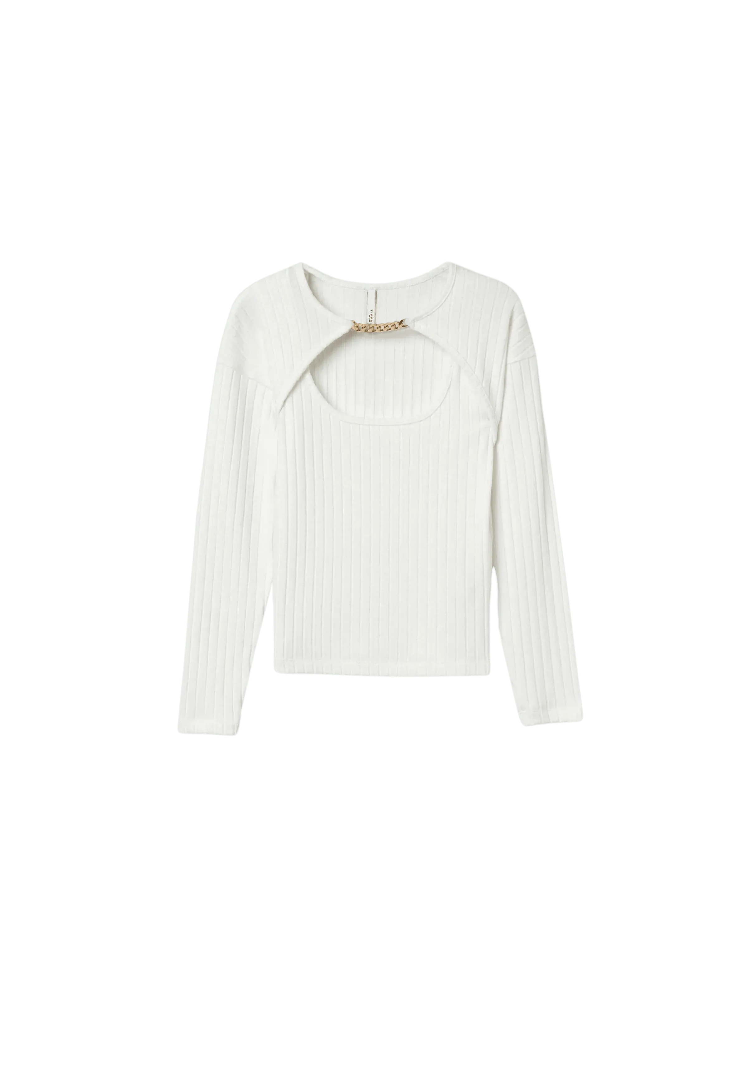 Camiseta Tiffosi Taylor Cut Out con Aplique Dorado