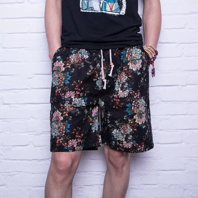 Casual Shorts Men Summer Cotton Linen Fashion Male Shorts Loose Quick Dry Mens Short Pants Streetwear High Quality Man Shorts