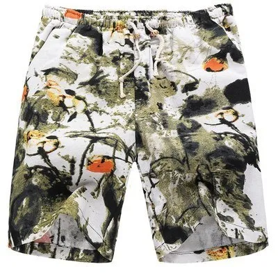 Casual Shorts Men Summer Cotton Linen Fashion Male Shorts Loose Quick Dry Mens Short Pants Streetwear High Quality Man Shorts