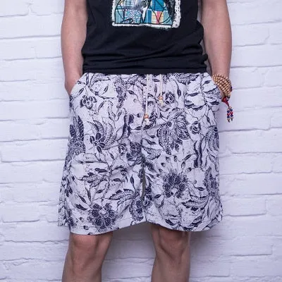 Casual Shorts Men Summer Cotton Linen Fashion Male Shorts Loose Quick Dry Mens Short Pants Streetwear High Quality Man Shorts