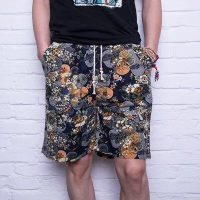 Casual Shorts Men Summer Cotton Linen Fashion Male Shorts Loose Quick Dry Mens Short Pants Streetwear High Quality Man Shorts