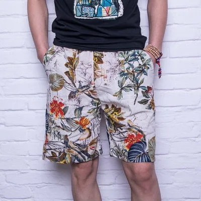 Casual Shorts Men Summer Cotton Linen Fashion Male Shorts Loose Quick Dry Mens Short Pants Streetwear High Quality Man Shorts