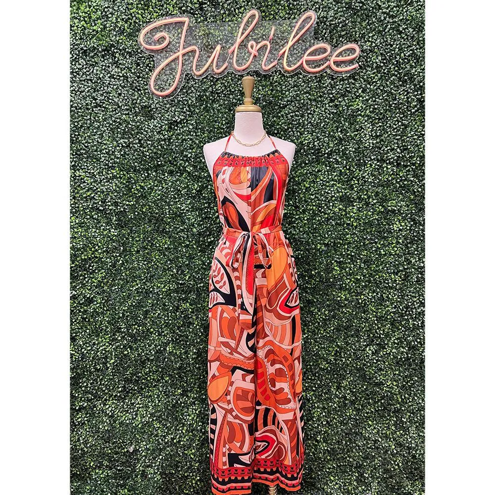 Celeste Halter Jumpsuit