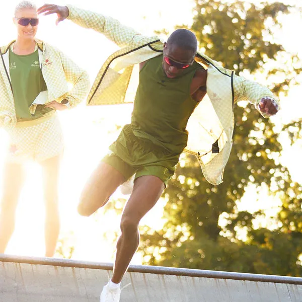 Checker Pace Jacket | Green