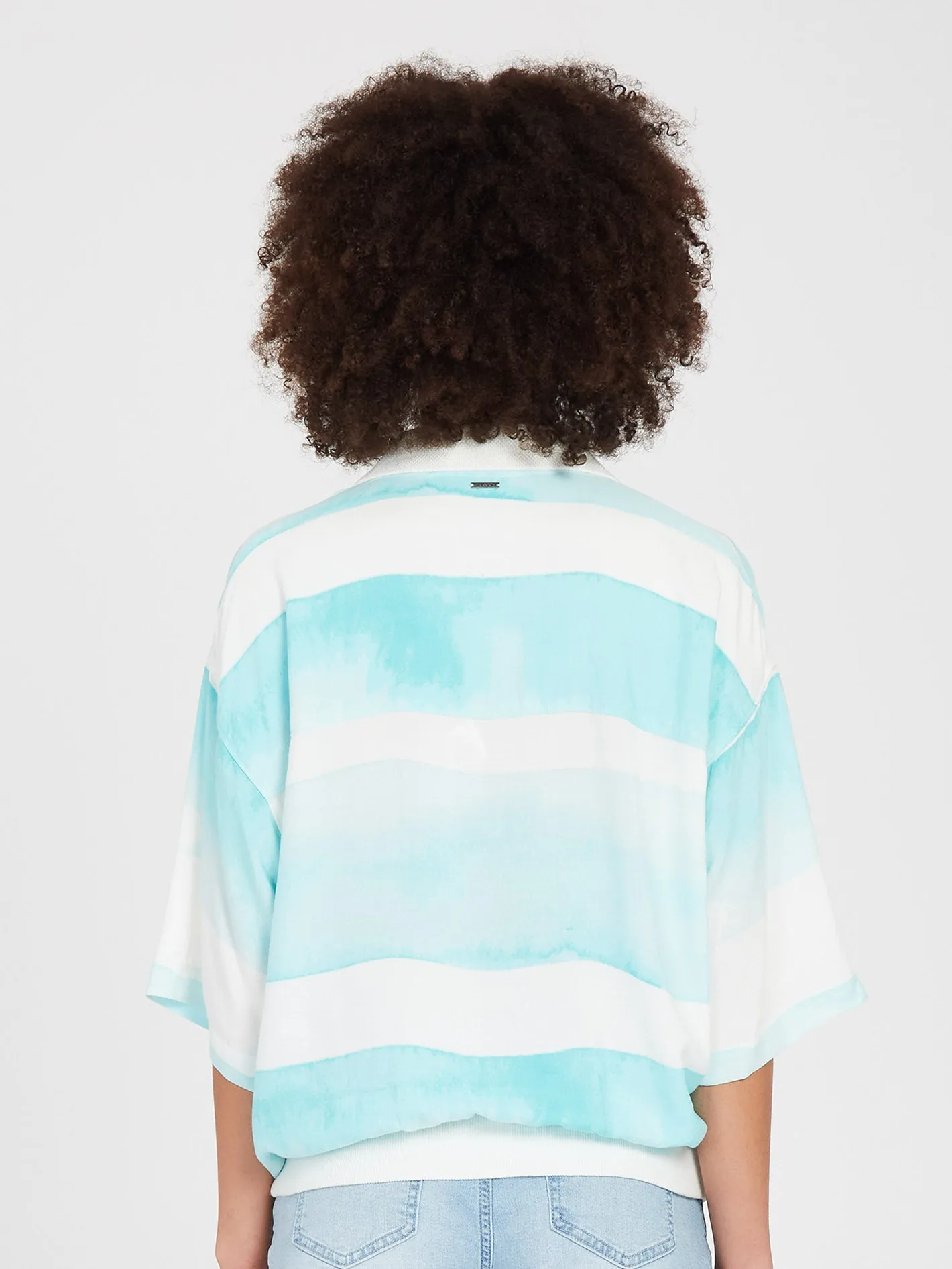 Chemise Stay Stripes - PALE AQUA