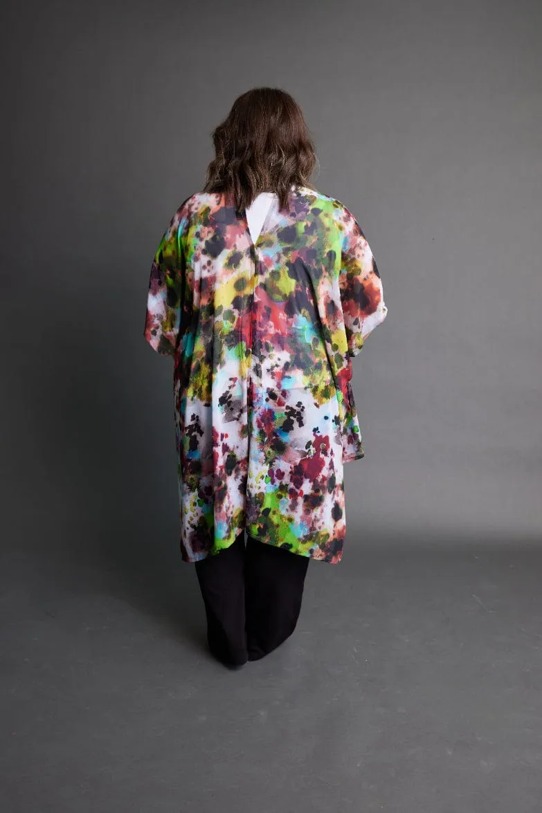 Chiffon Shawl in Abstract Floral