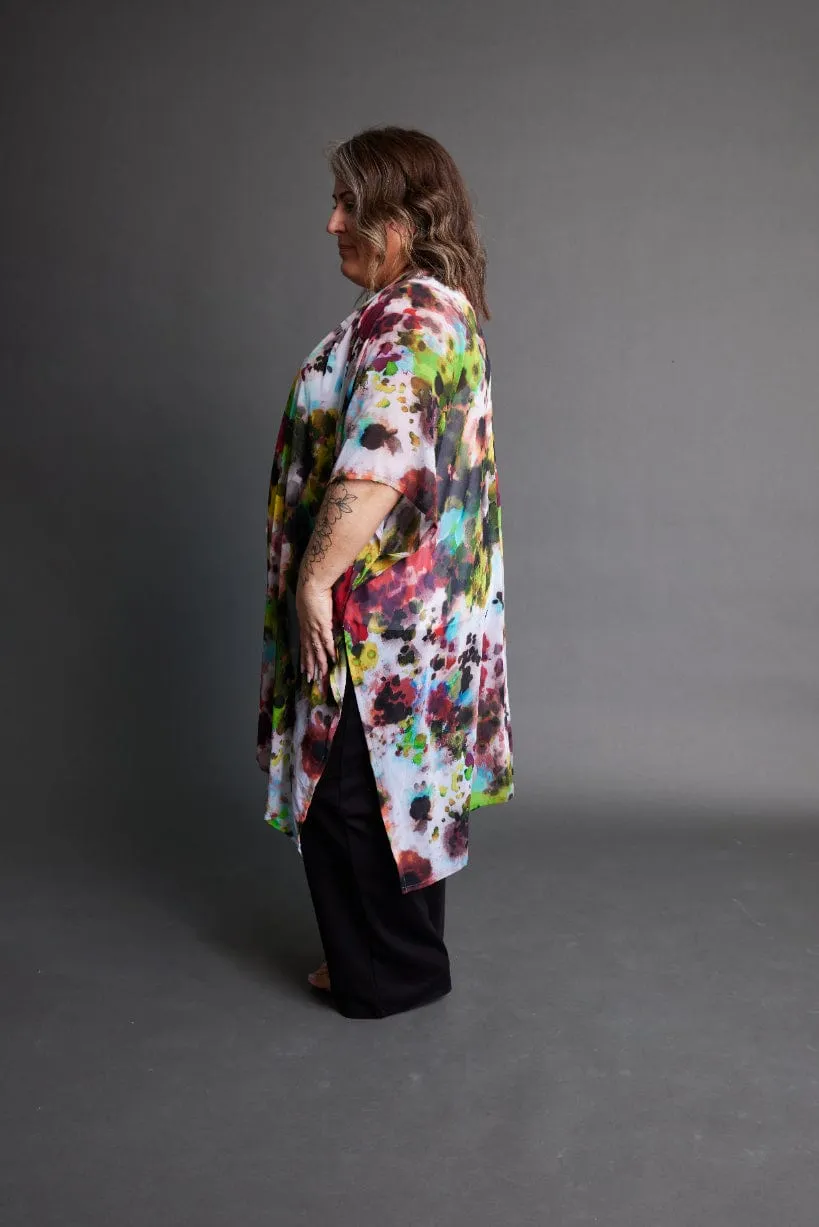 Chiffon Shawl in Abstract Floral