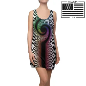 Chromatrip Check Tank Dress