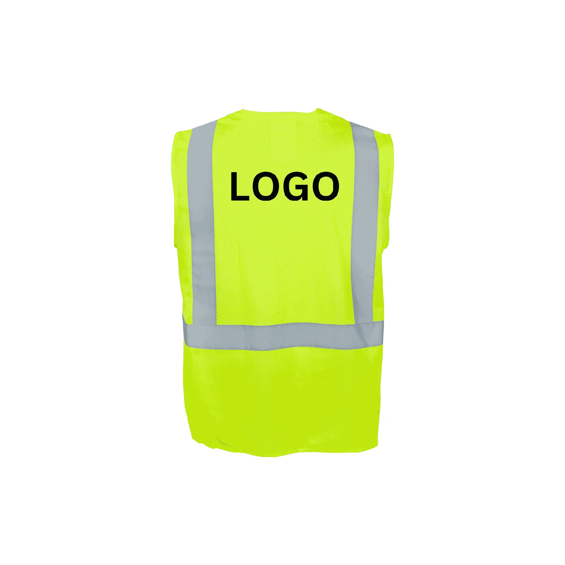 Class 2 Lime Mesh Hook and Loop Closure Vest