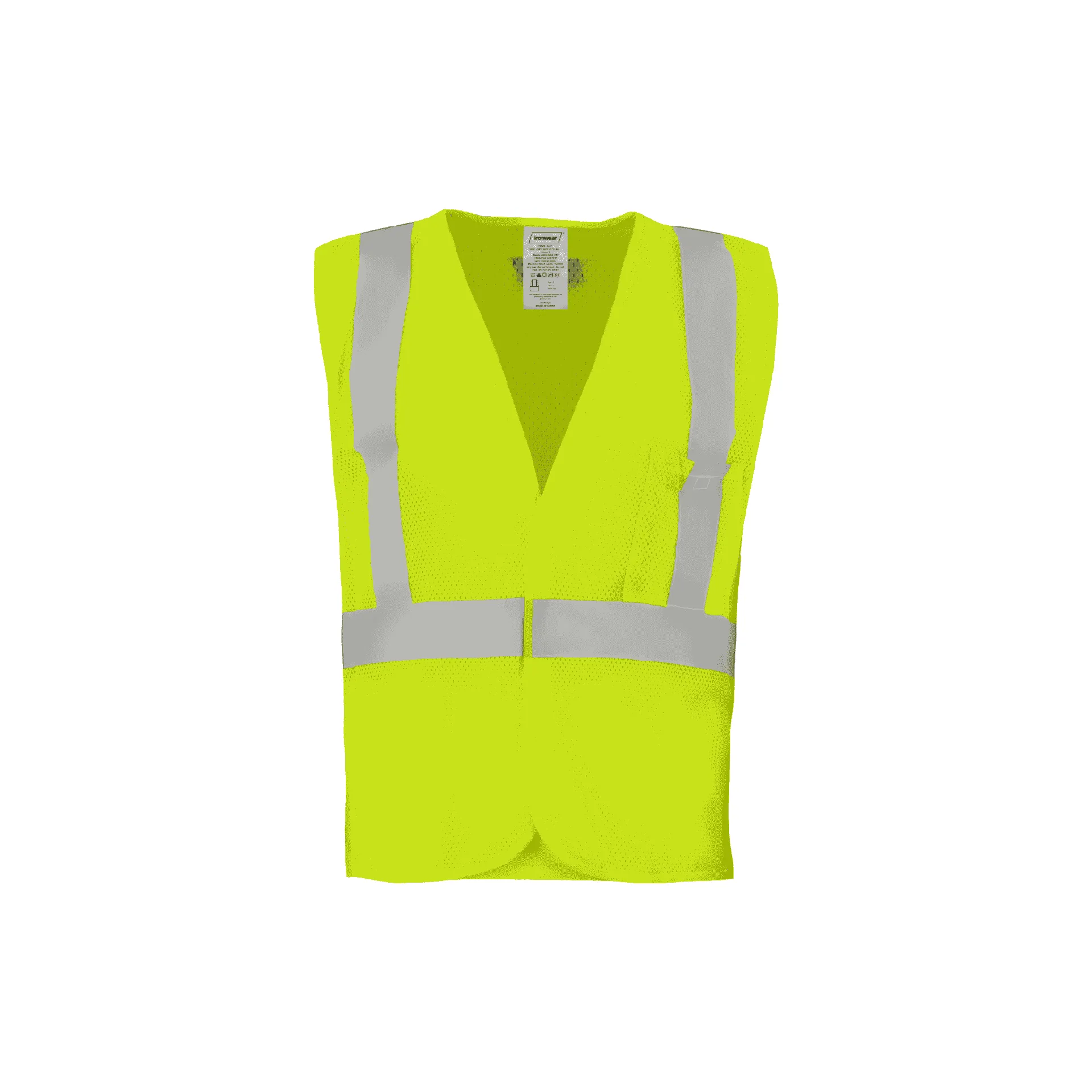 Class 2 Lime Safety Vest with 3 Pockets (One Size Fits All)