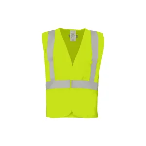Class 2 Lime Safety Vest with 3 Pockets (One Size Fits All)