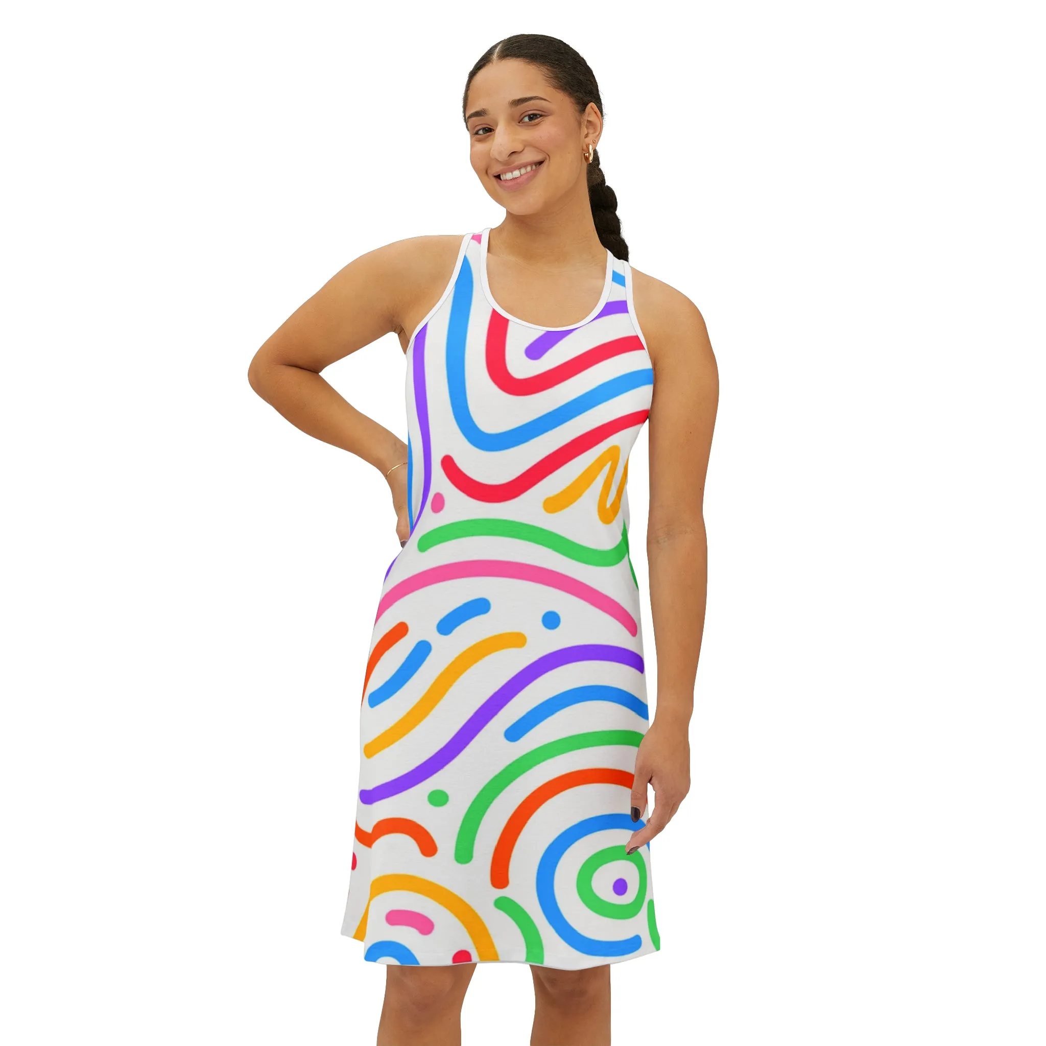 Confetti Racerback Dress (AOP)