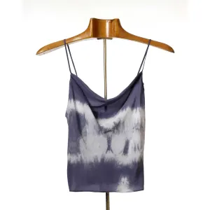Cowl Neck Top, Tie-Dyed