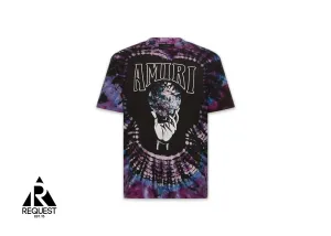Crystal Ball Tie Dye Tee “Purple”