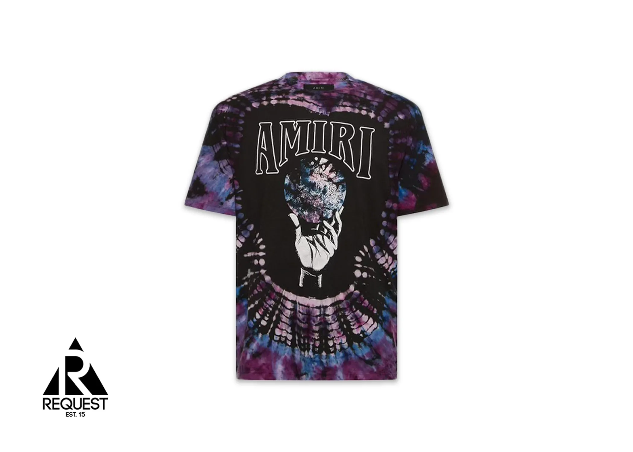 Crystal Ball Tie Dye Tee “Purple”