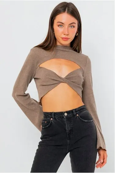 Cut Out Crop Top