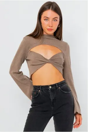 Cut Out Crop Top