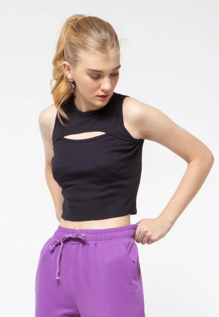 Cut out Knit Top