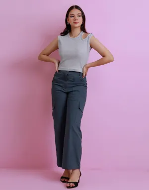 Cut-Out Vest Top