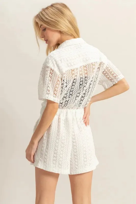 Delilah Crochet Romper