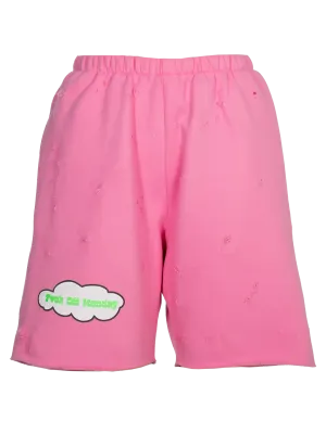 Distressed 'F*ck Off Monday' Jogging Shorts
