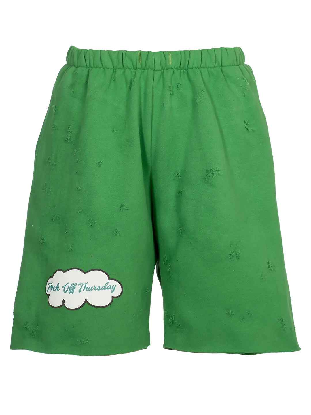 Distressed 'F*ck Off Thursday' Jogging Shorts