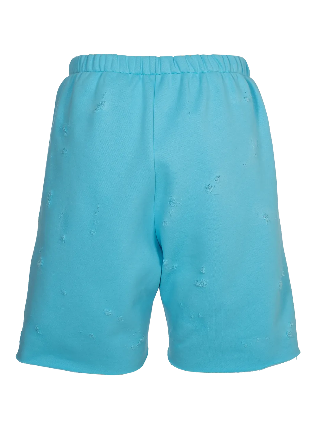 Distressed 'Happy Sunday' Jogging Shorts