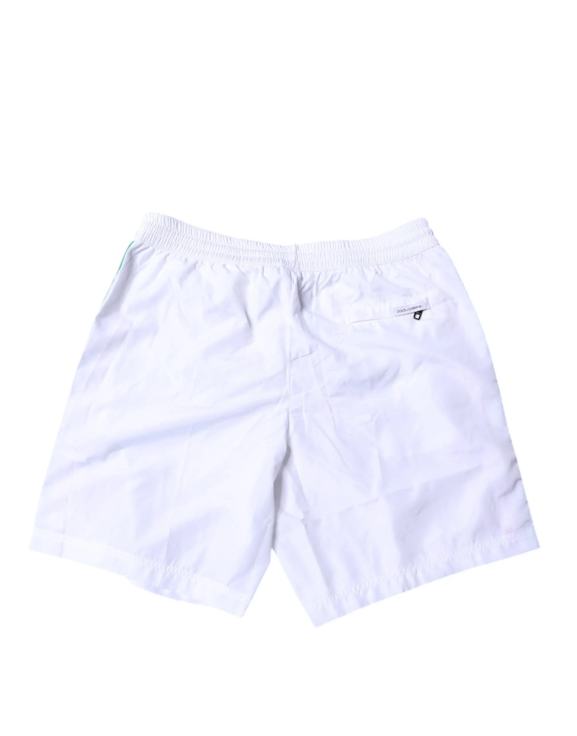 Dolce & Gabbana White Stripes Beachwear Shorts 2Pc Swimwear
