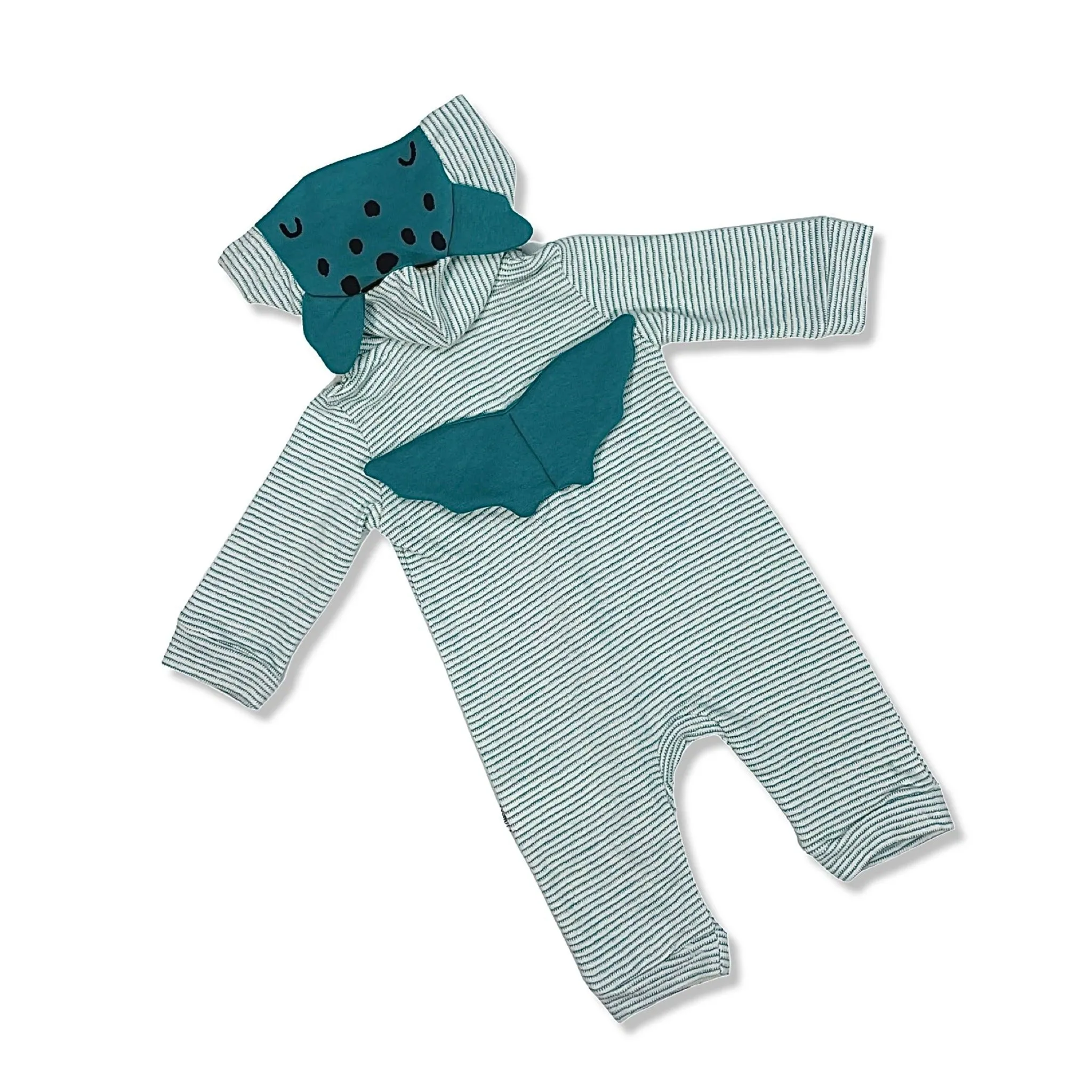 Don't Wake The Dragon - Baby Boy Romper With Hood