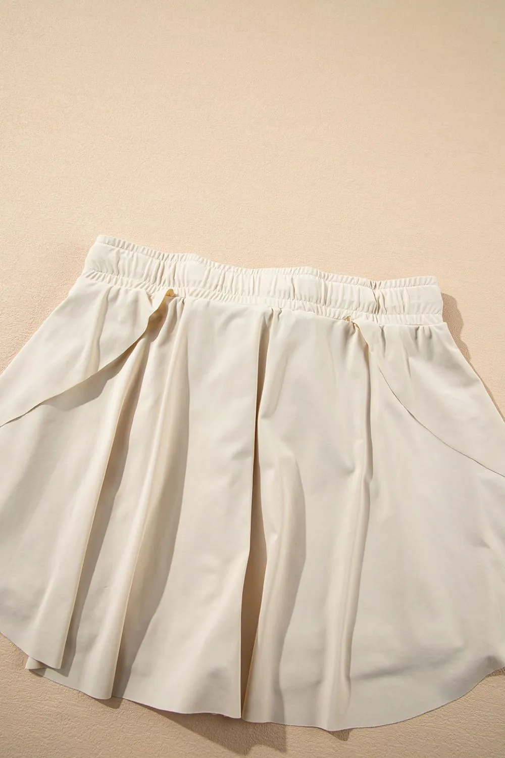 Drawstring High Waist Lined Active Skorts S-XL