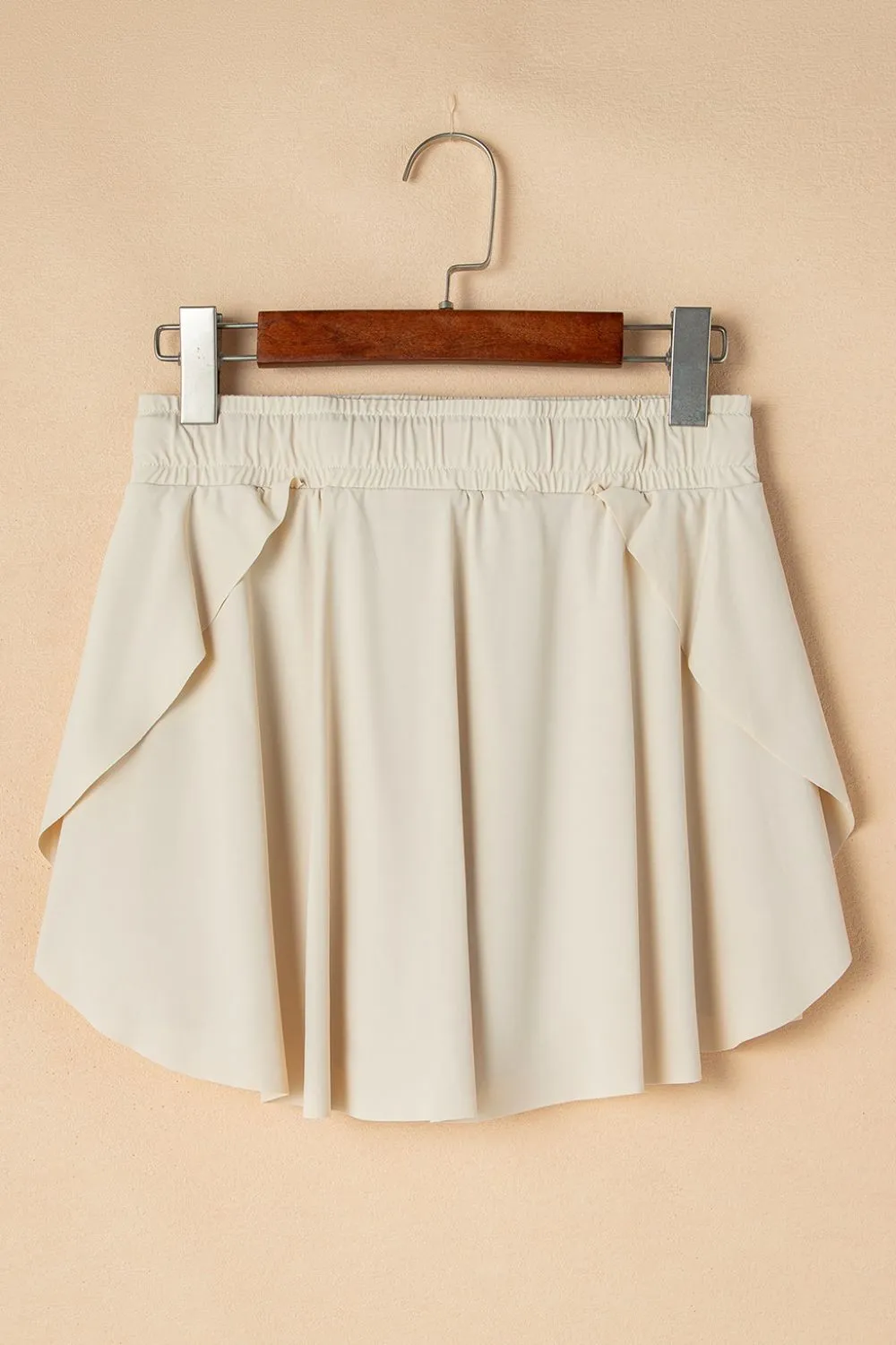 Drawstring High Waist Lined Active Skorts S-XL