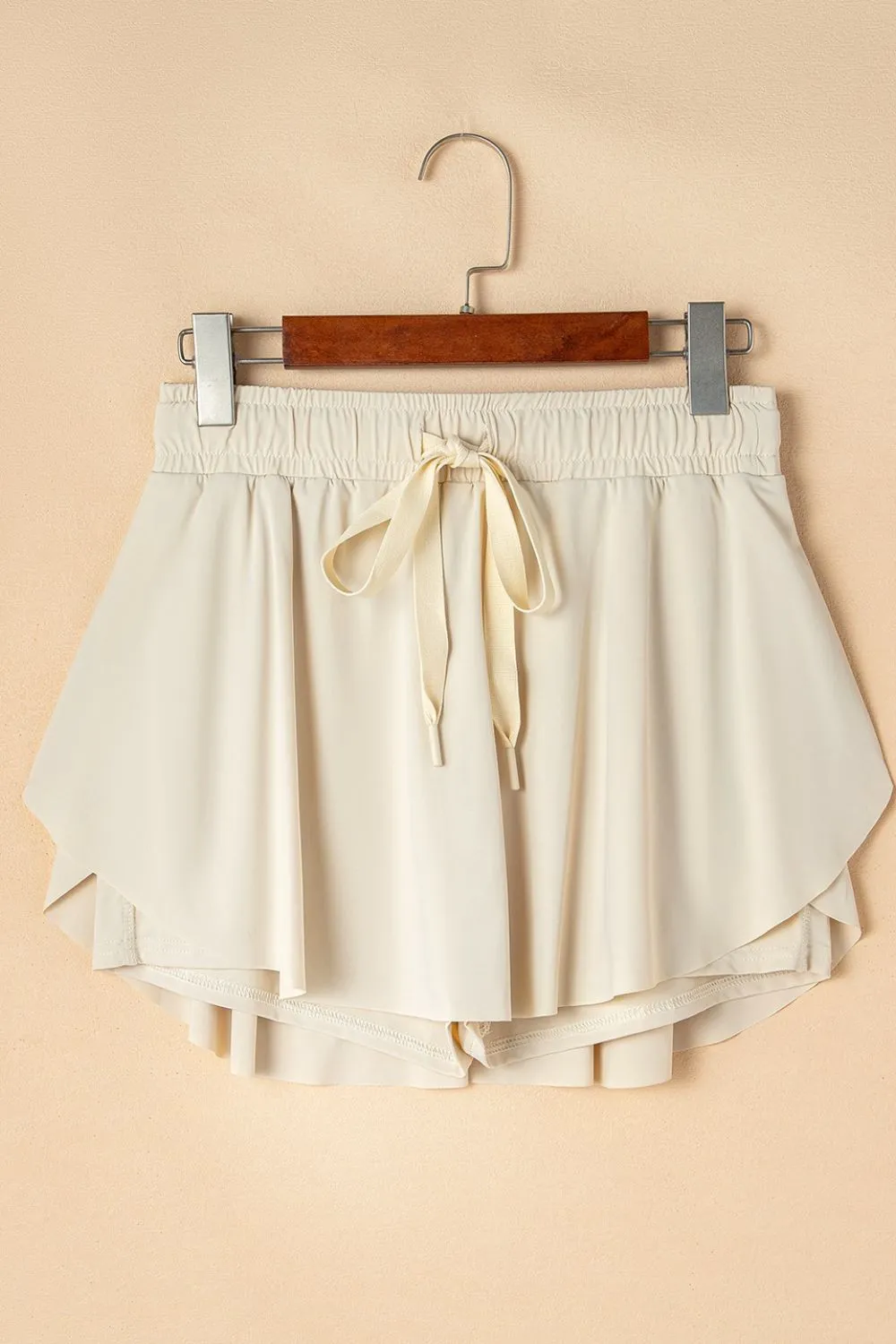 Drawstring High Waist Lined Active Skorts S-XL
