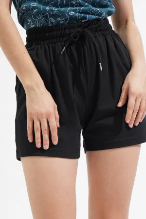 Drawstring Pull Up Shorts