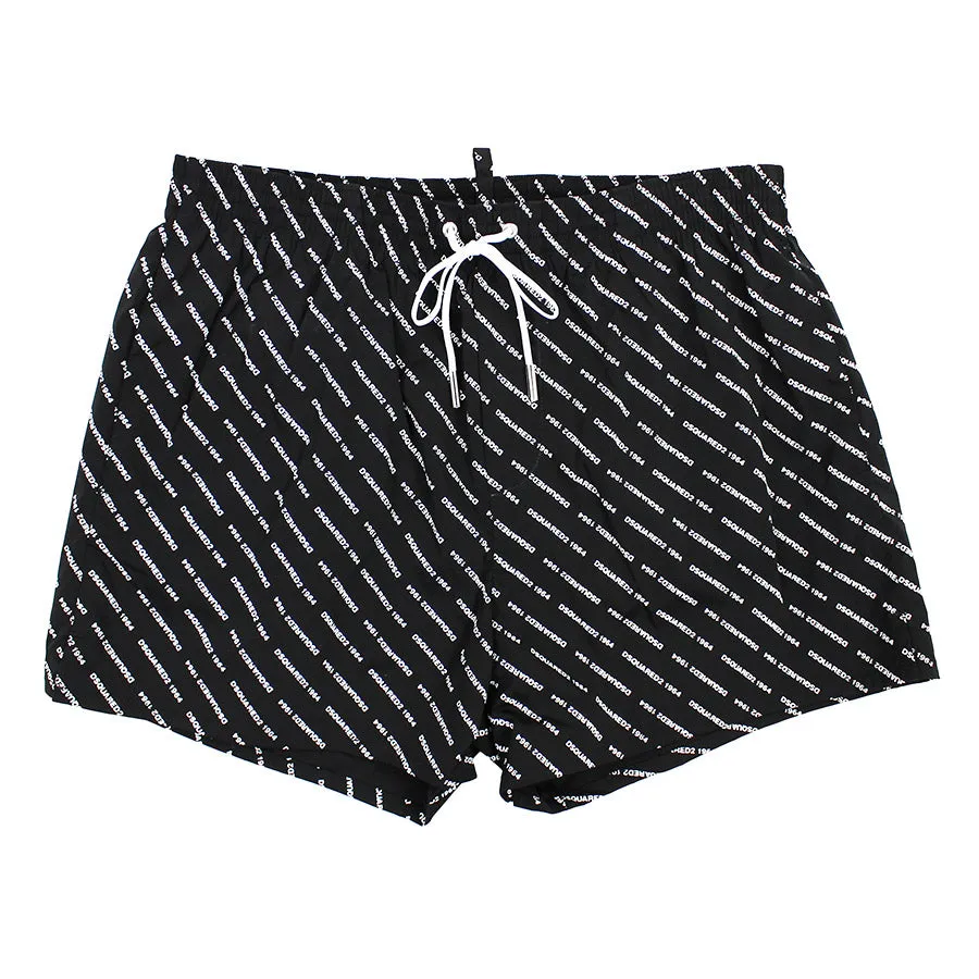 DSQUARED2 - 1964 Mini Logo Swim Shorts in Black