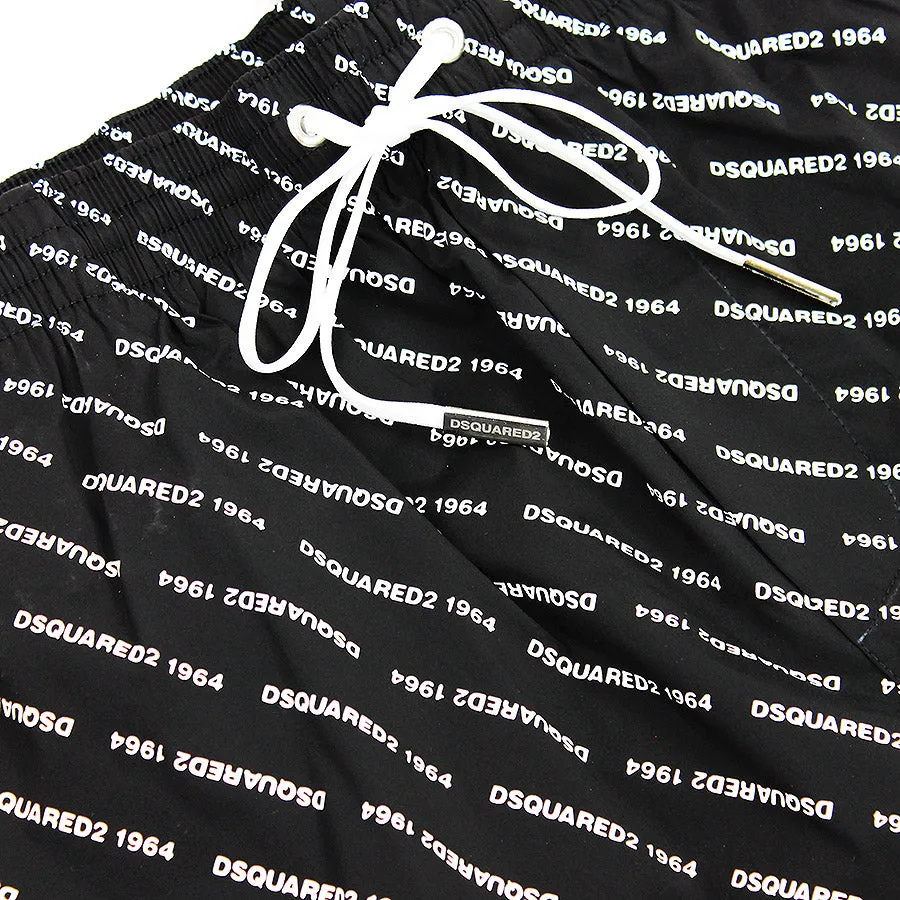 DSQUARED2 - 1964 Mini Logo Swim Shorts in Black