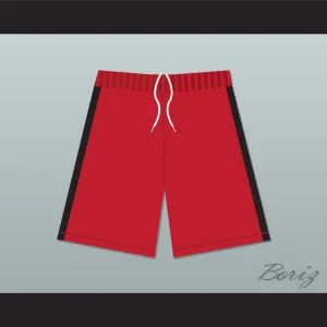 East LA Rough Riders Red Male Cheerleader Shorts