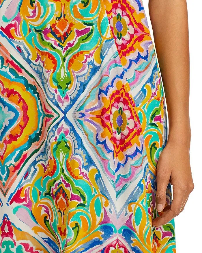 Echo Lisbon Silk Tile Print Dress
