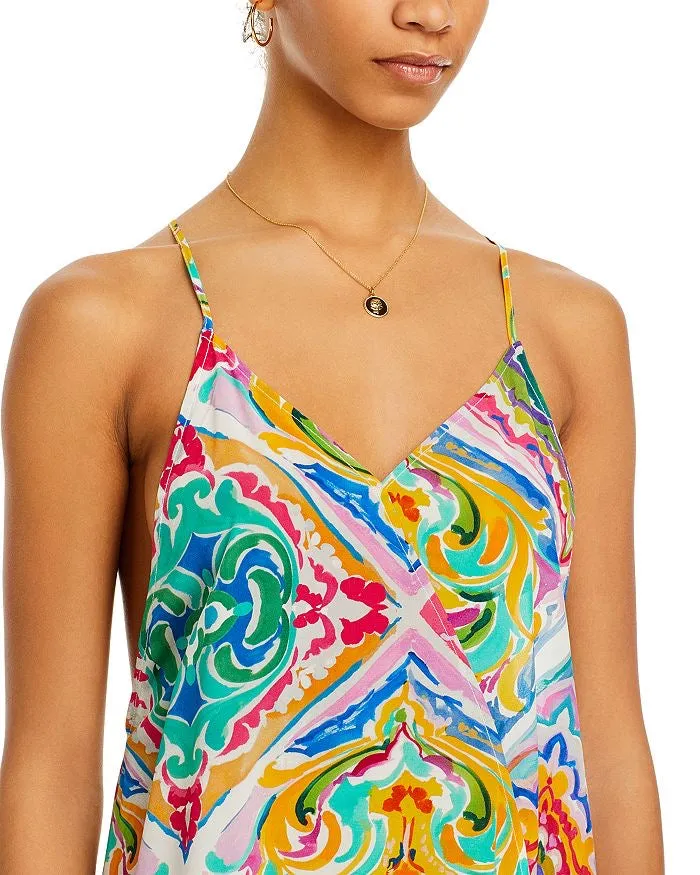 Echo Lisbon Silk Tile Print Dress