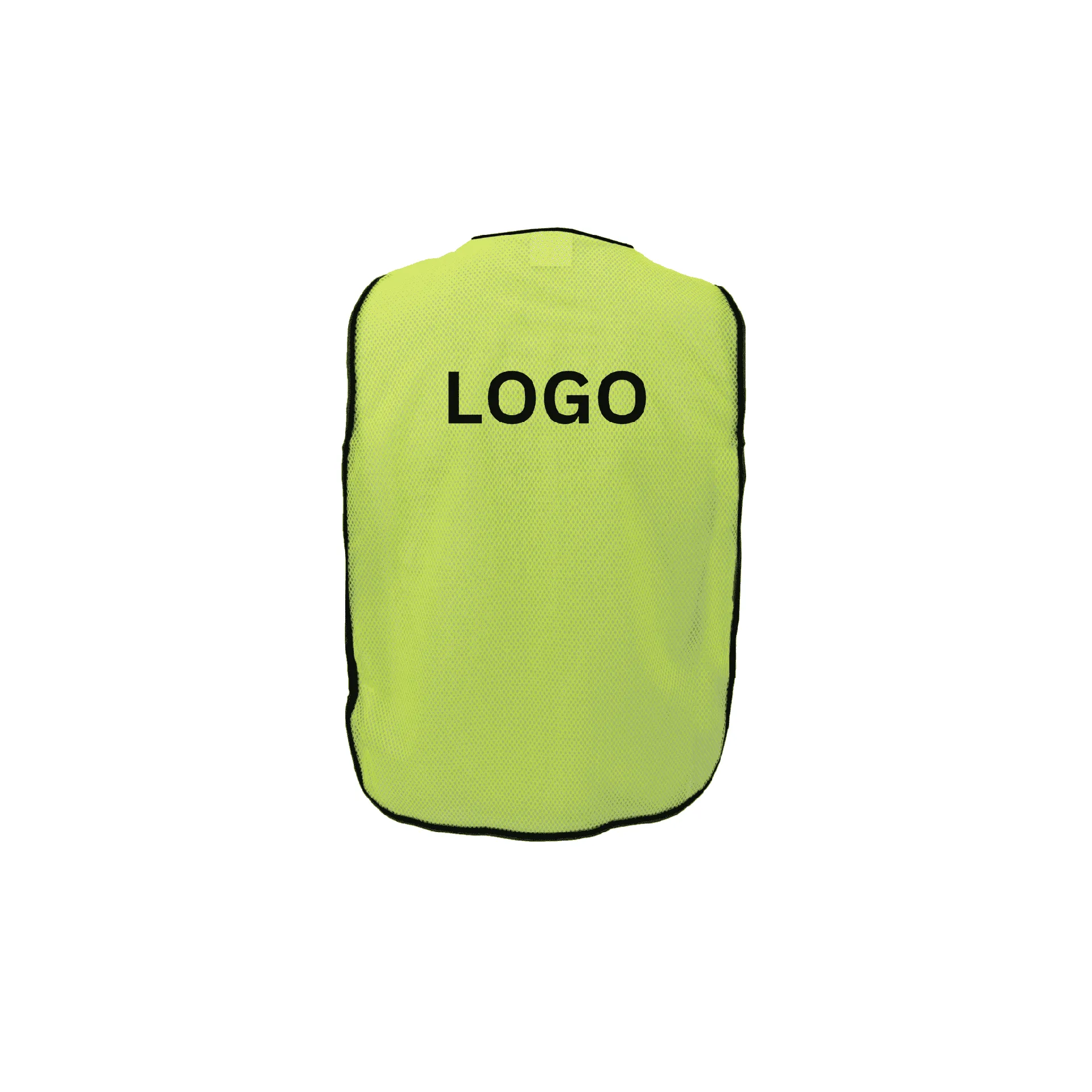 Economy Lime Safety Vest with Hook & Loop Closure (One Size)