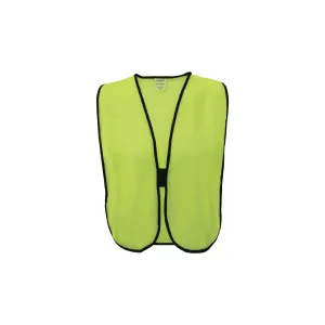 Economy Lime Safety Vest with Hook & Loop Closure (One Size)