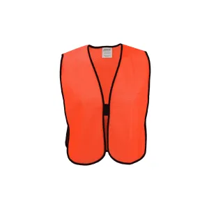 Economy Orange Safety Vest with Hook & Loop Closure (One Size)