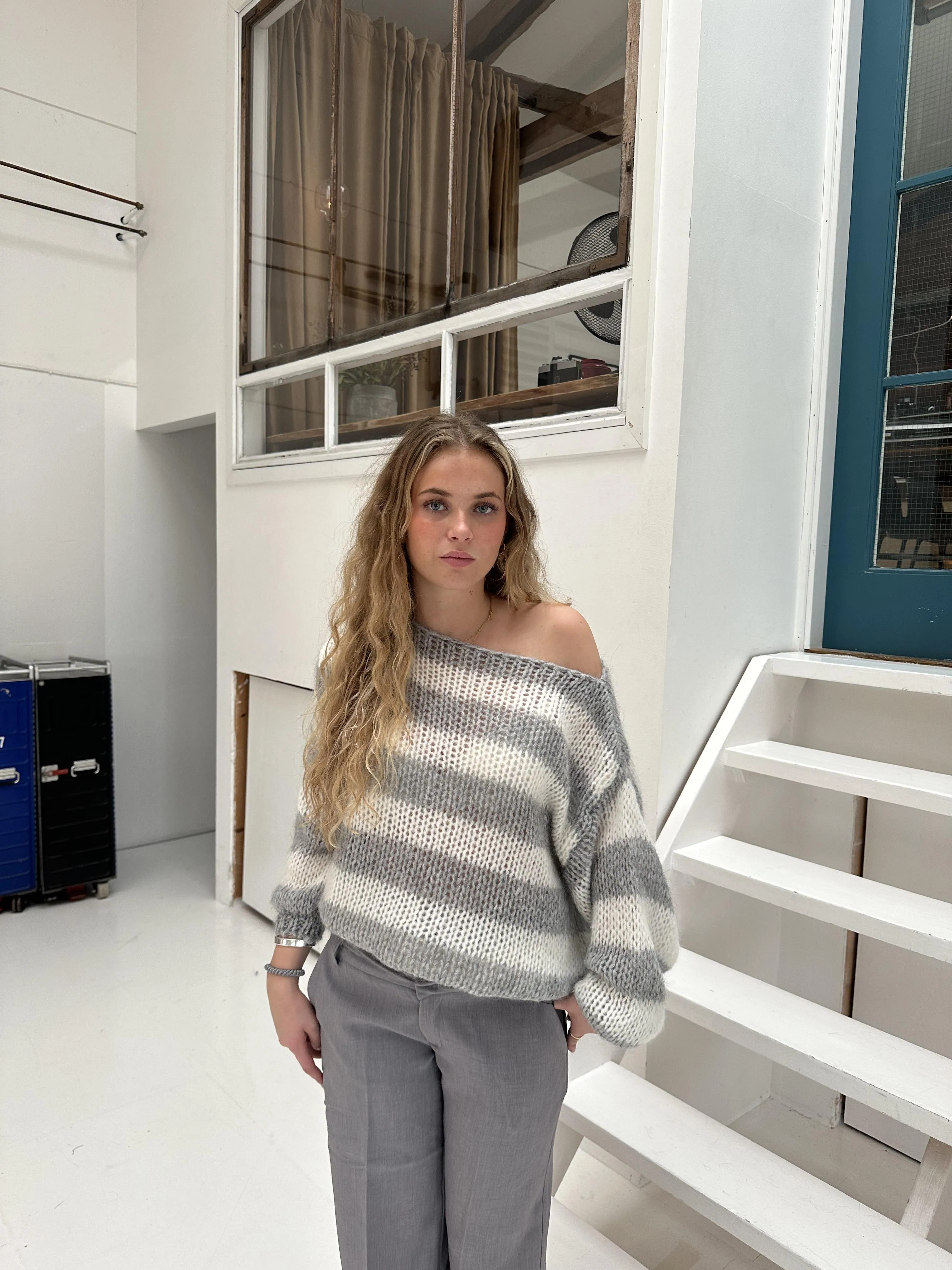 Edda | Striped knit sweater