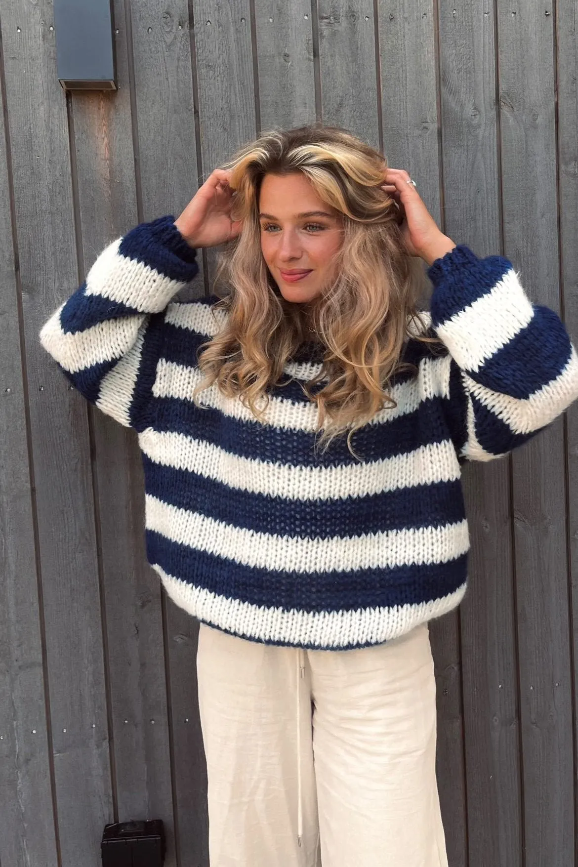 Edda | Striped knit sweater