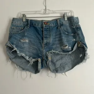 EUC One x One Teaspoon Heavily Distressed High Waisted Shorts size 29