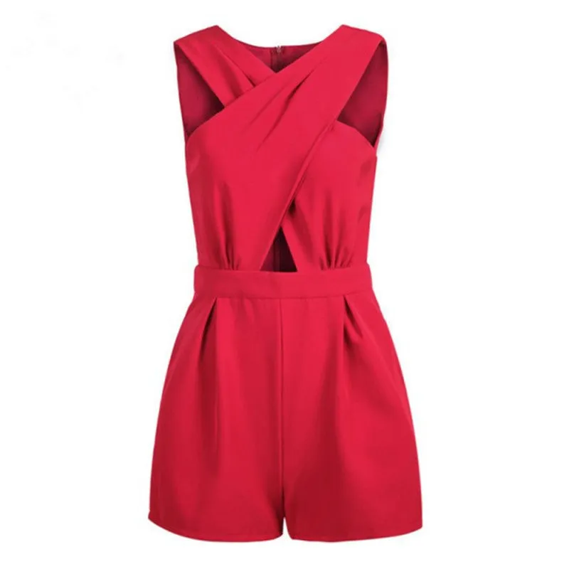 Fashion Rompers Women's V Neck Bodycon Jumpsuit Trousers Clubwear Party Clothes 4 Colors