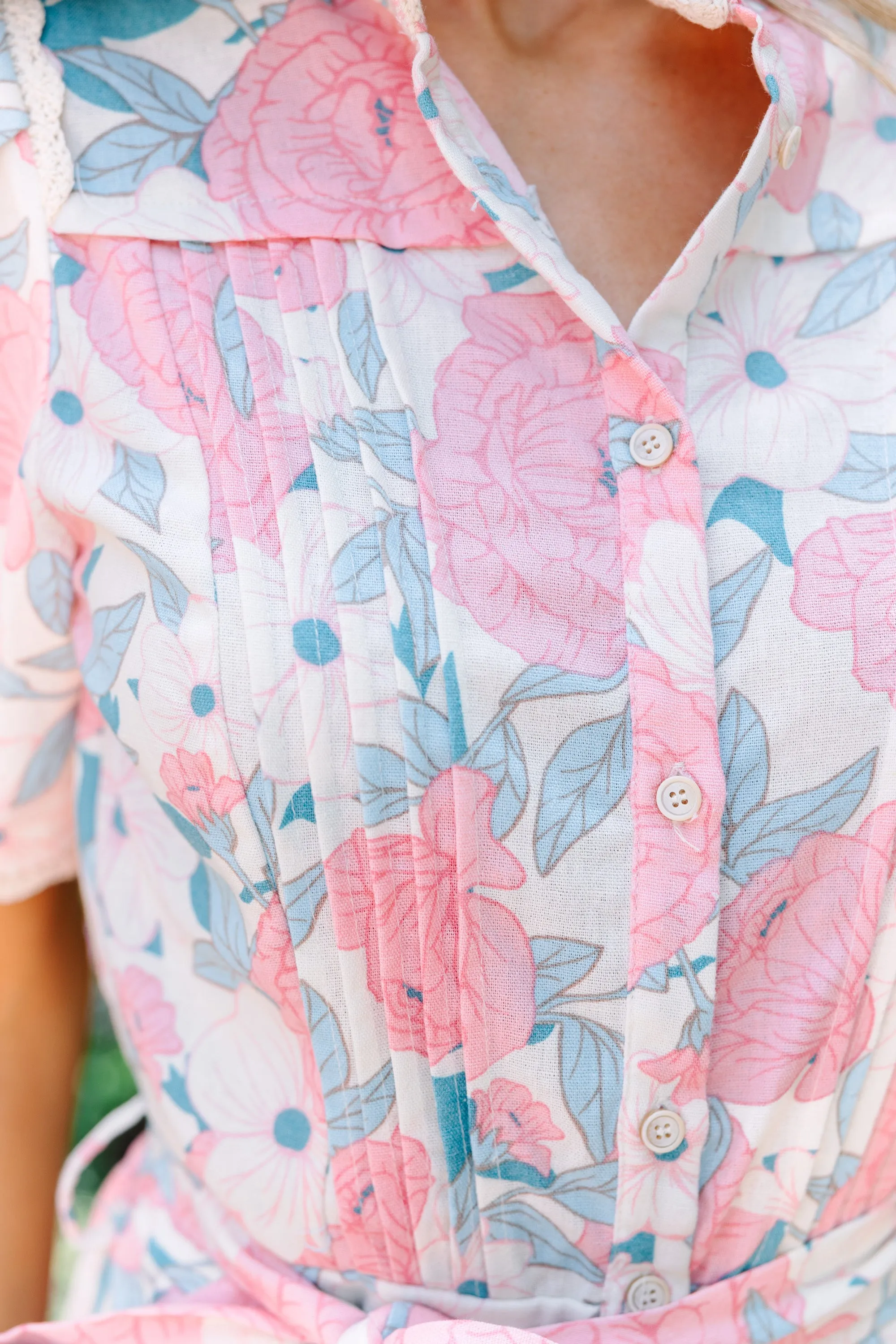 Fate: Just So Sweet Pink Floral Romper