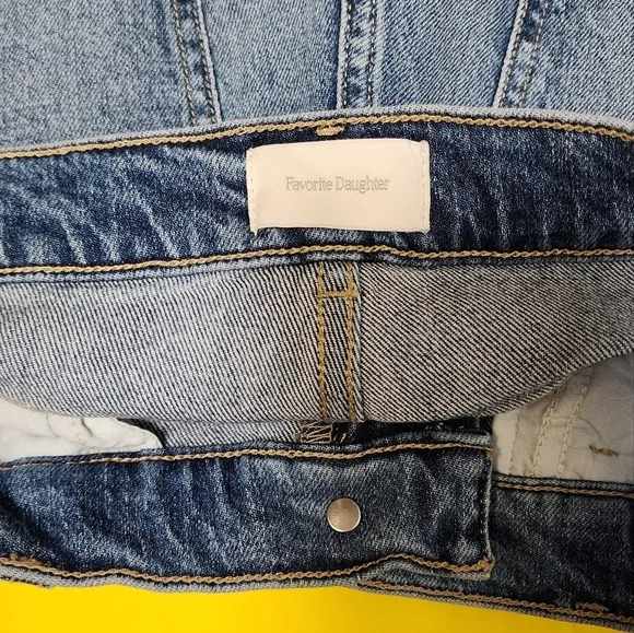 Favorite Daughter the Jordie Super High Waist Cutoff Denim Shorts in Lucerne 27