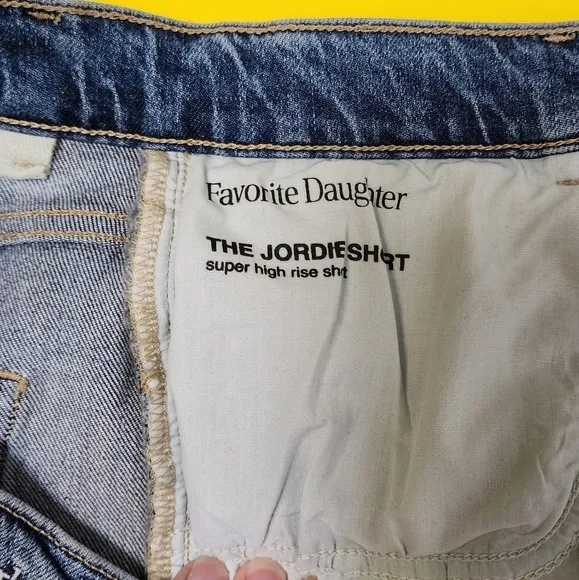 Favorite Daughter the Jordie Super High Waist Cutoff Denim Shorts in Lucerne 27