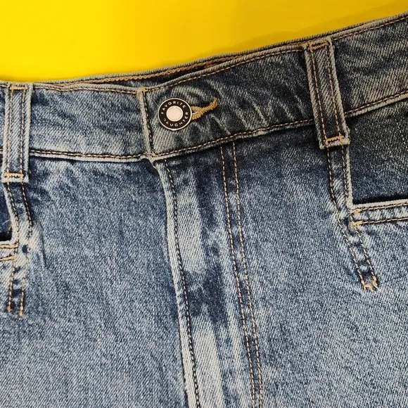 Favorite Daughter the Jordie Super High Waist Cutoff Denim Shorts in Lucerne 27