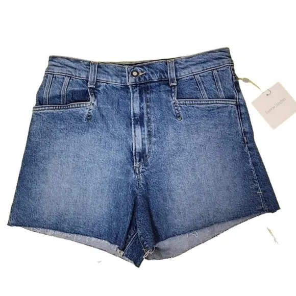 Favorite Daughter the Jordie Super High Waist Cutoff Denim Shorts in Lucerne 27